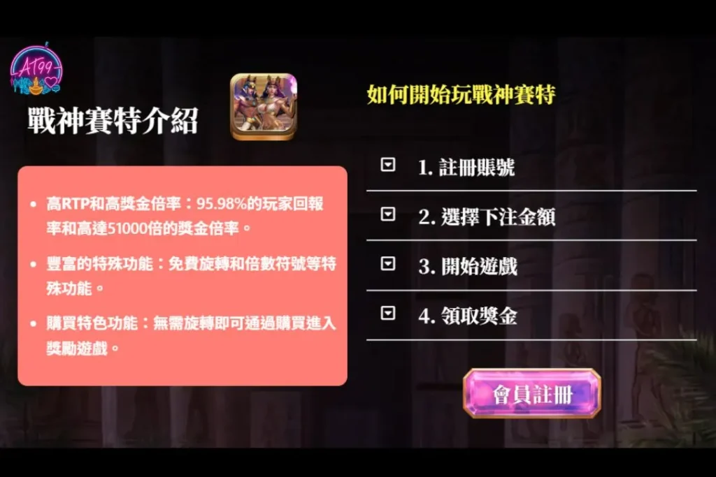 【戰神賽特2】爆擊81000倍!鎖定免費選台機制,狂撈一波! 1 戰神賽特2