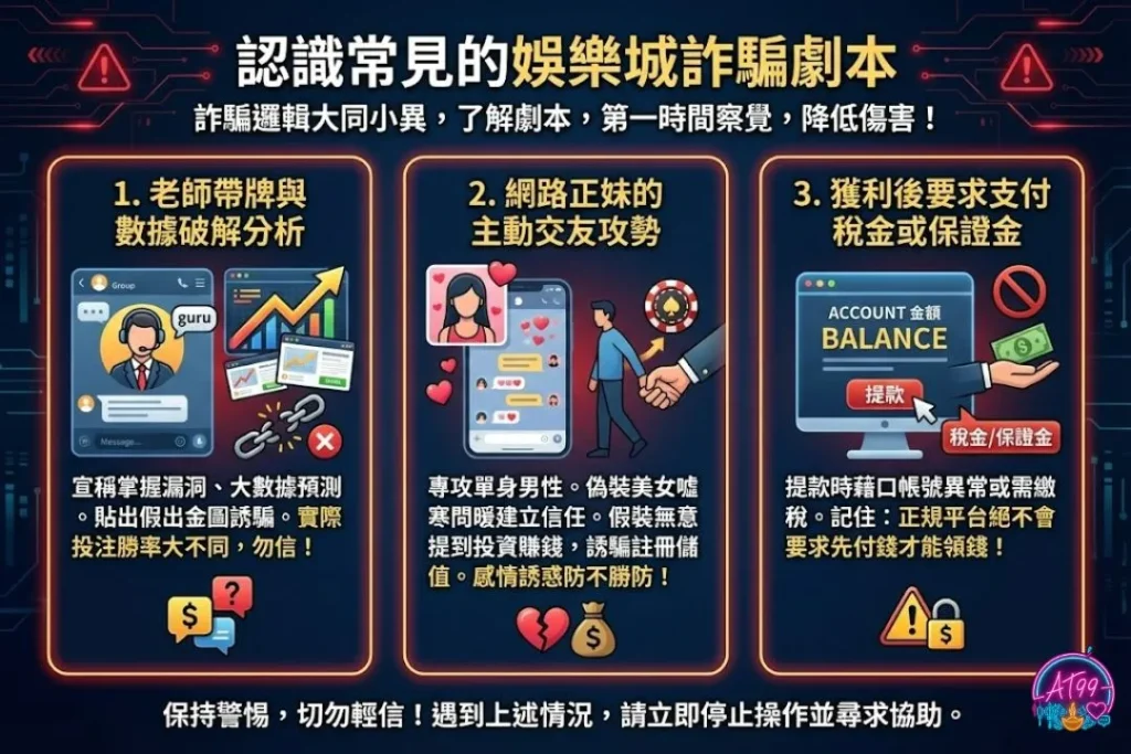 娛樂城詐騙劇本