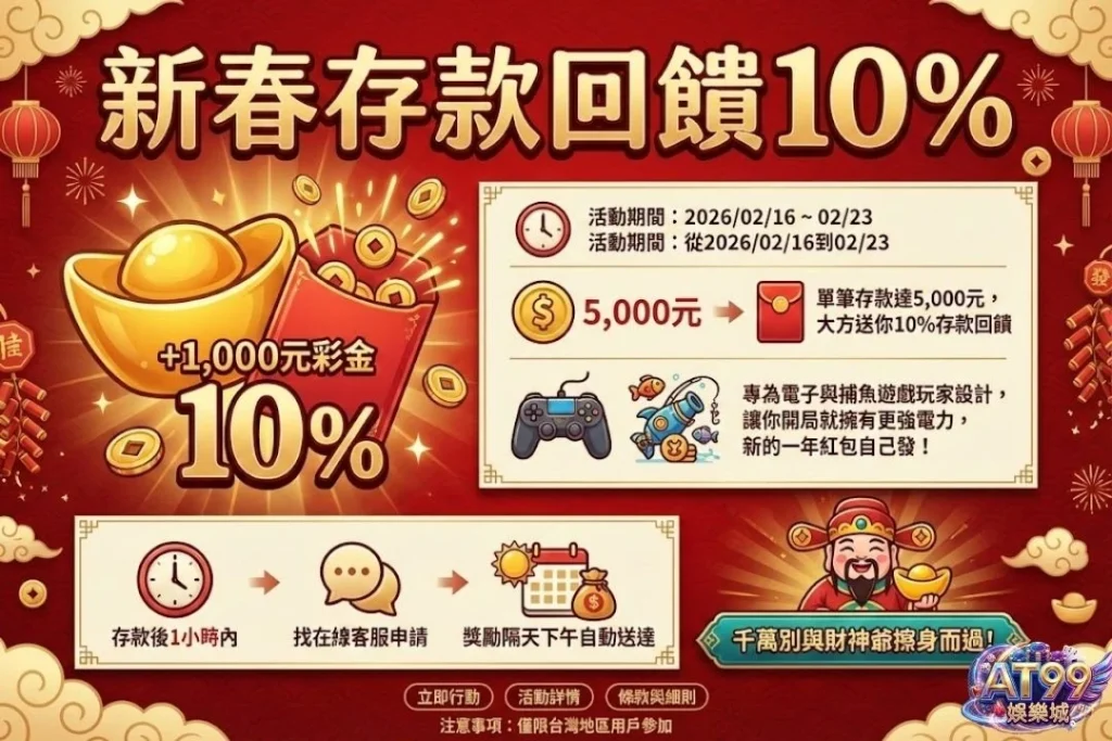 2026玩家首選【AT99娛樂城優惠】懶人包,教你這樣領最划算! 1 AT99娛樂城優惠