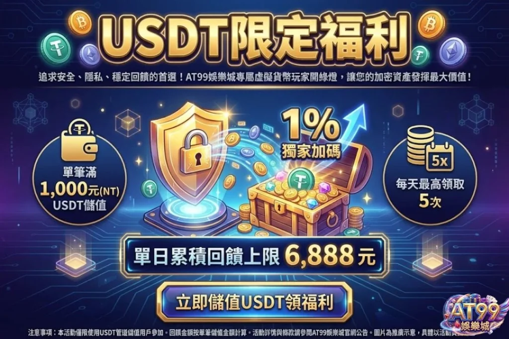 2026玩家首選【AT99娛樂城優惠】懶人包,教你這樣領最划算! 6 AT99娛樂城優惠