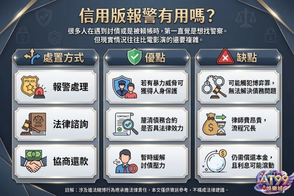 【信用版是什麼】風險全解析:從運作邏輯到跑帳危機的深度指南 3 信用版報警有用嗎