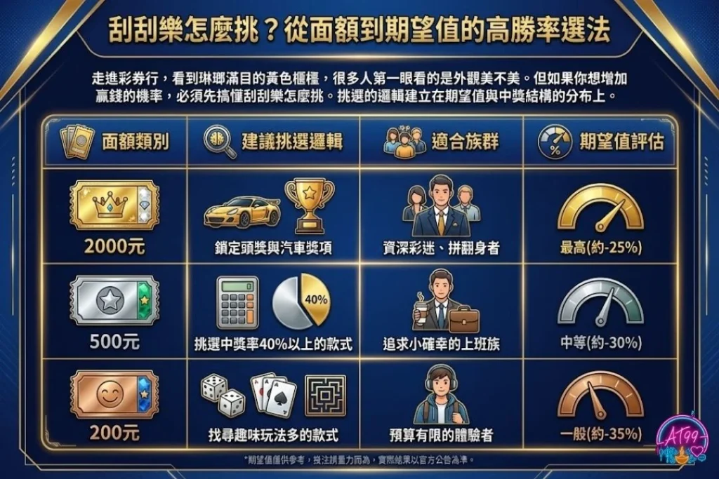 【2026馬年刮刮樂怎麼挑】中獎率、挑選秘訣與破解教學 1 刮刮樂怎麼挑