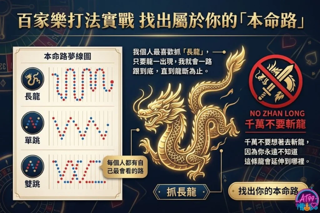 百家樂打法實戰：百家樂牌路一定要會看