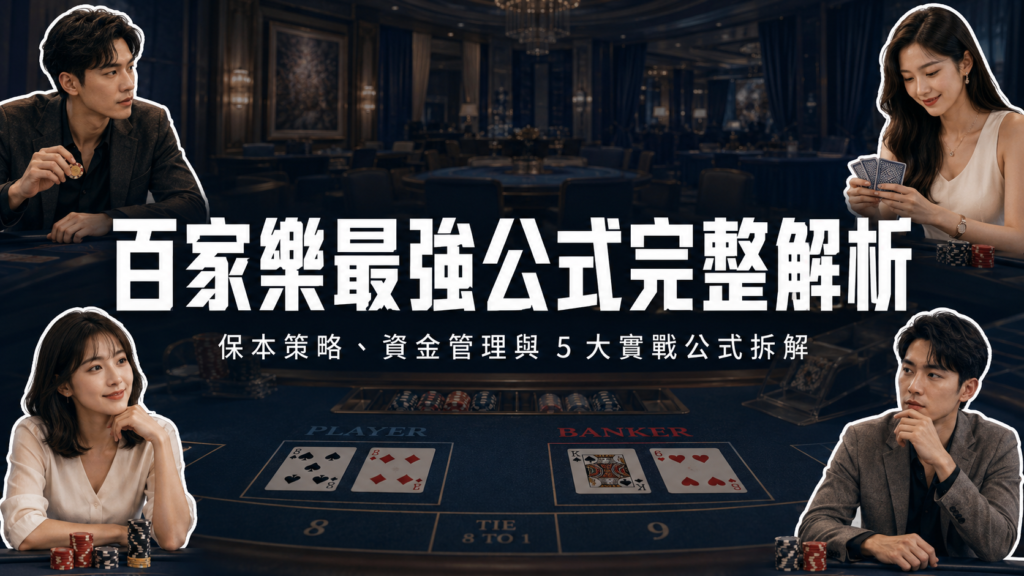 百家樂最強公式｜保本策略、資金管理與 5 大實戰公式拆解